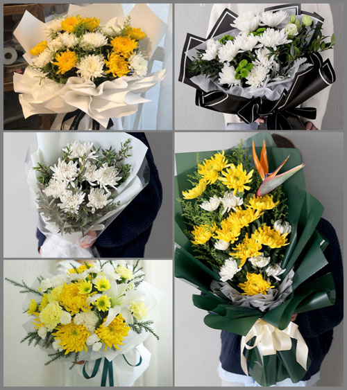 河南周口淮阳县许湾乡白事花束代送
